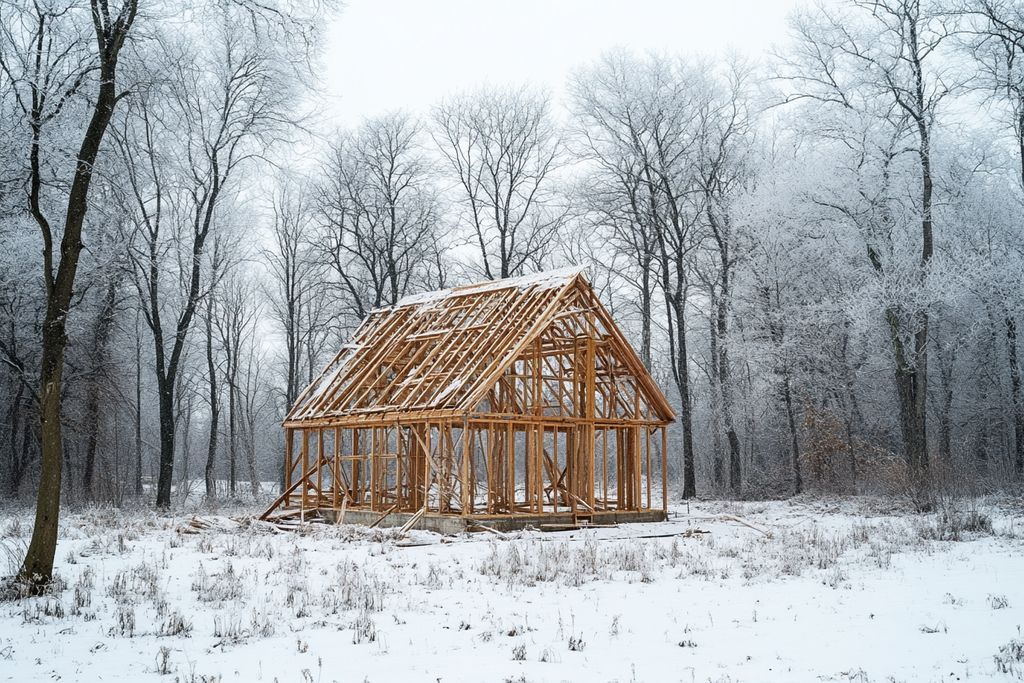 Une charpente peut-elle être posée en hiver ?
